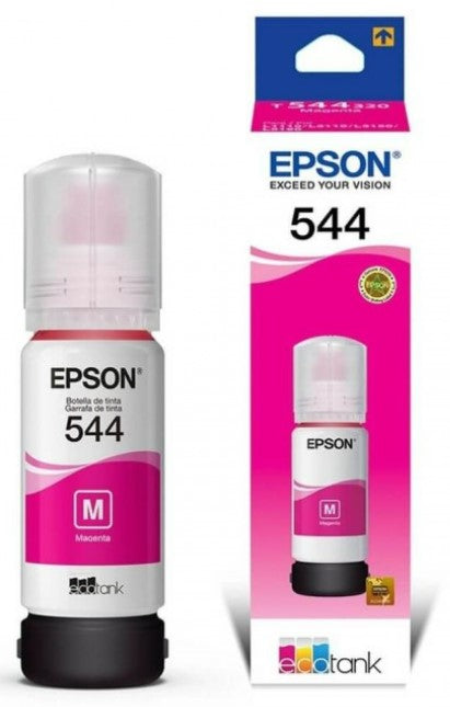 Garrafa Epson T544 para Ecotank Preto, Ciano, Magenta, Amarelo